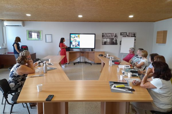 Staff give an introduction presentation