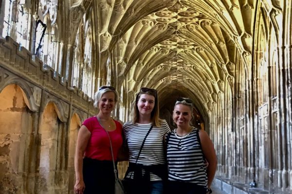 Polish Staff at Gloucester Cathedral Cloisters